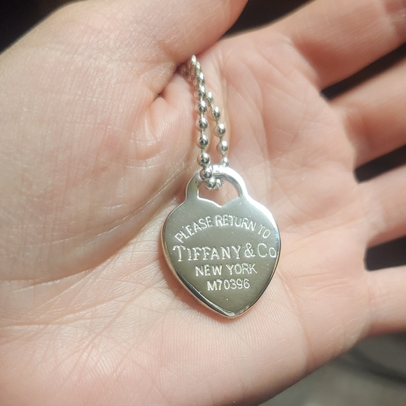 Tiffany & Co. Sterling Silver Heart Necklace - Picture 2 of 3